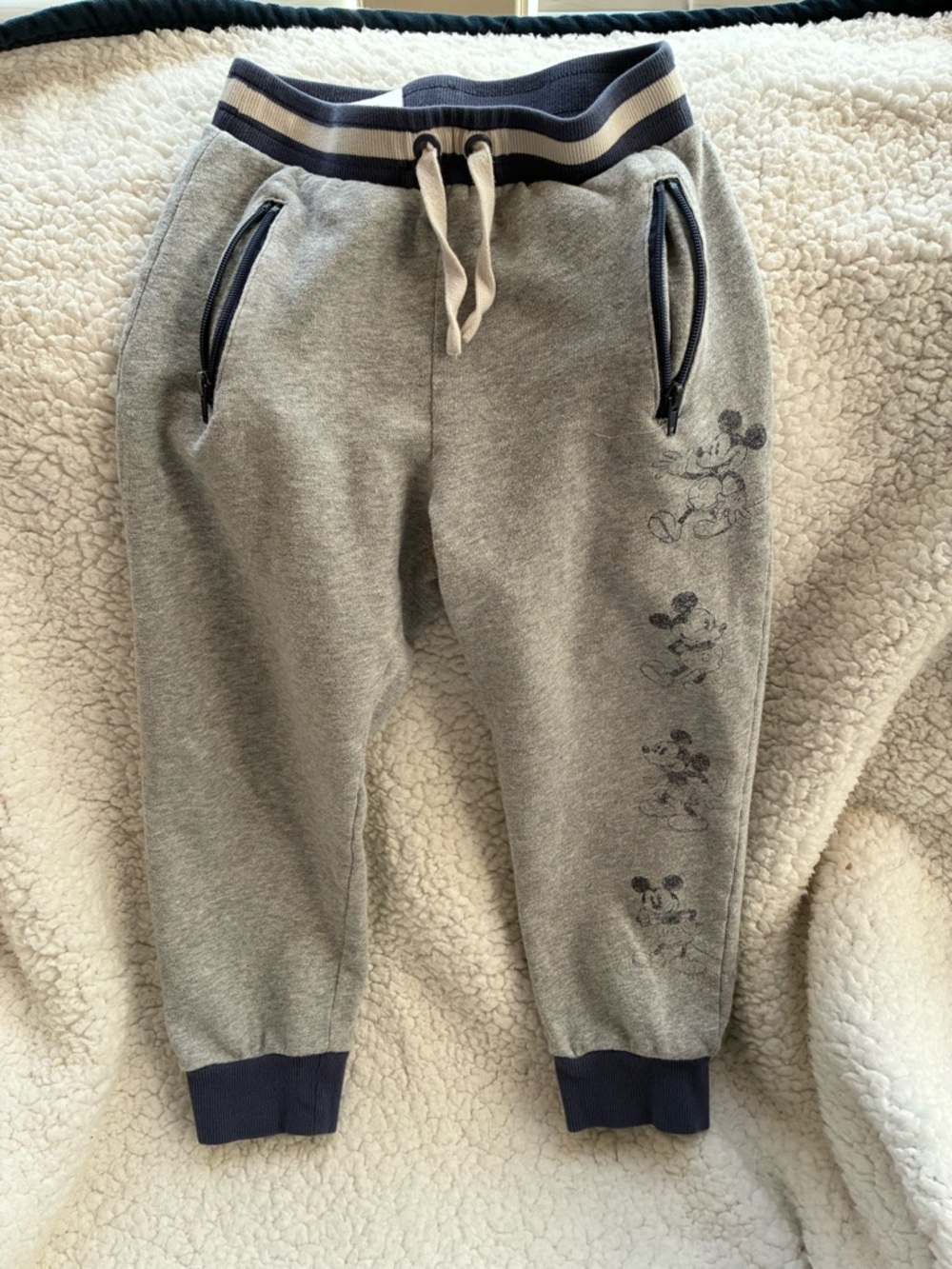 Disney Mickey Mouse Joggers with Navy Trim